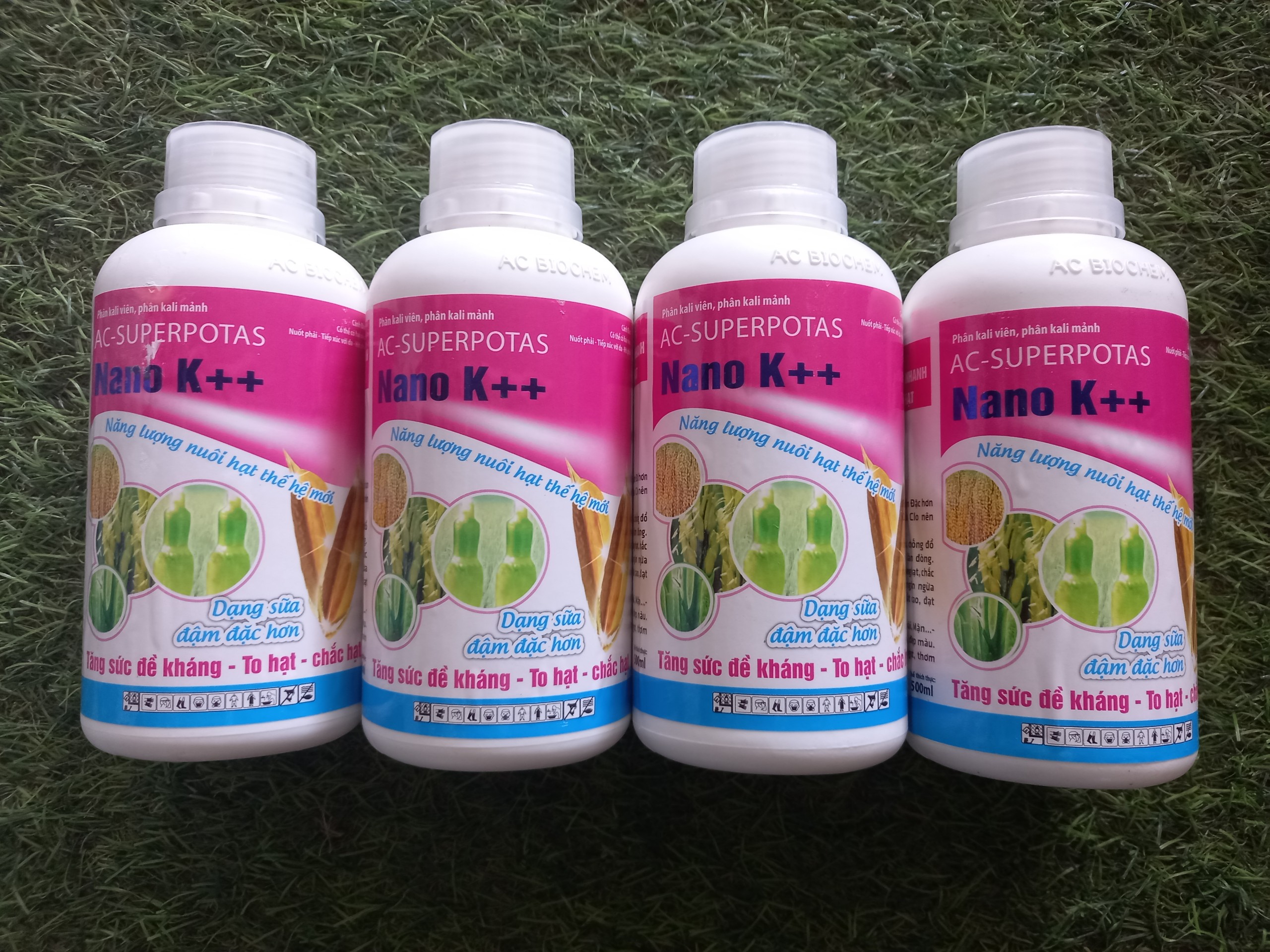 Phân kali viên, kali mảnh NANO K++ dạng sữa (chai 500ml)