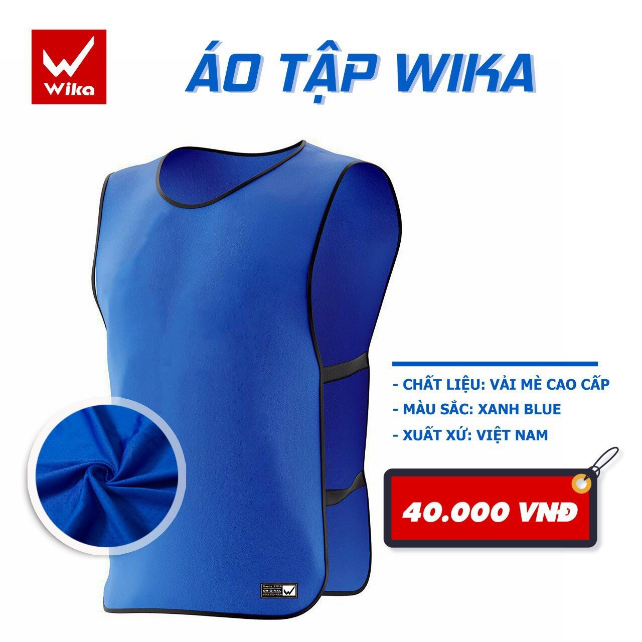 Áo tập Wika dạng lưới co giãn 4 chiều