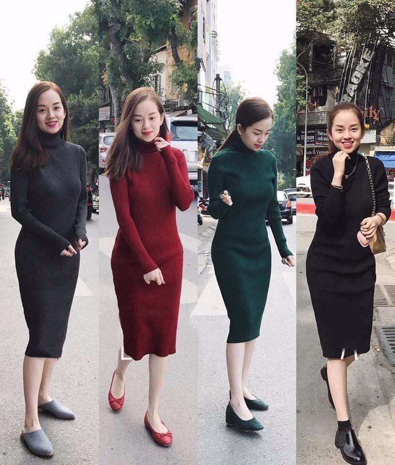 Đầm Body Cổ Lọ (Nhiều màu)