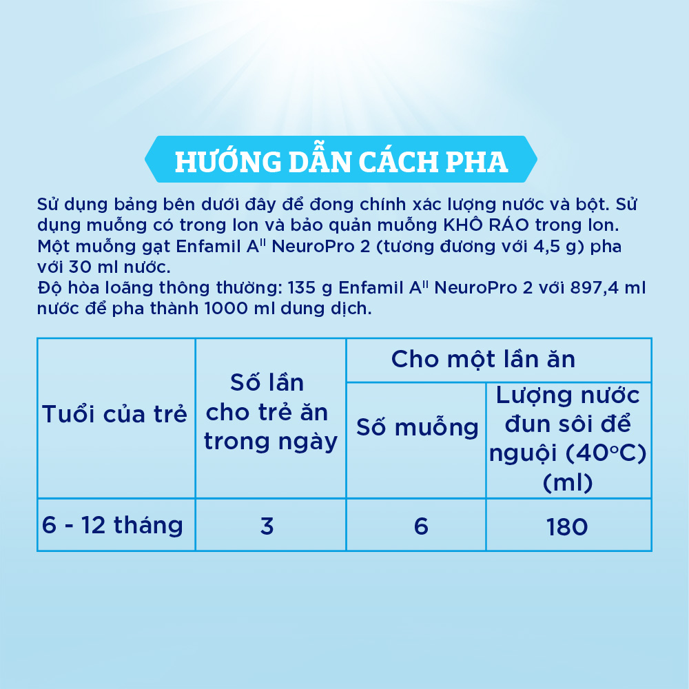 Sữa Enfamil A2 NeuroPro số 2 800g (Follow Up Formula, 6 - 12 tháng tuổi)