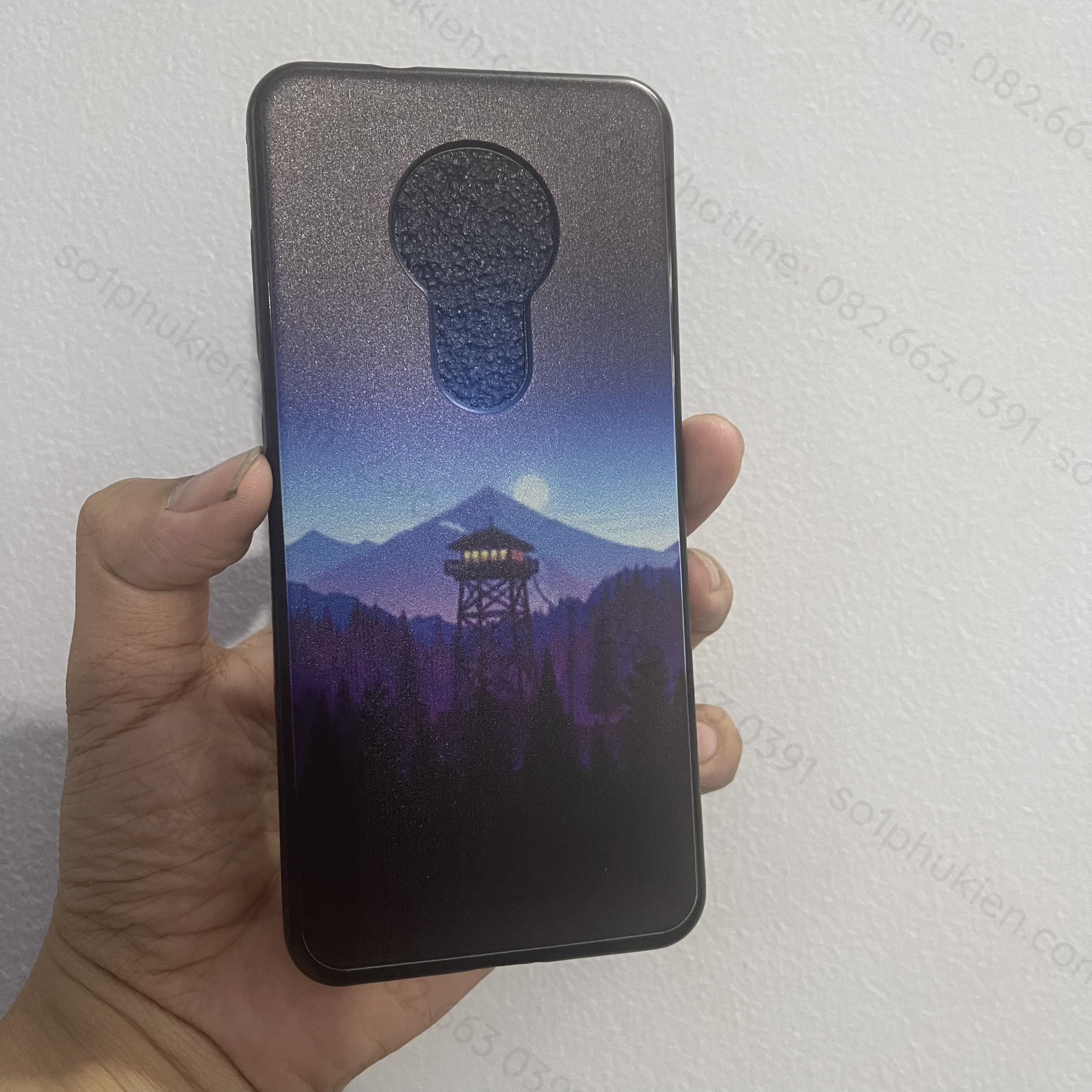 Ốp lưng Nokia 7.2 dẻo đen in hình cao cấp