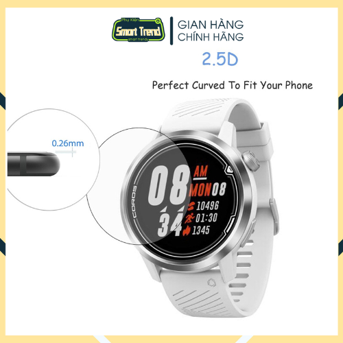 Combo 2 Miếng Dán Kính Cường Lực Đồng Hồ Coros Pace 2 Độ Cứng 9H