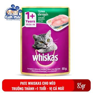 Thức Ăn Pate Whiskas Adult Cho Mèo Trưởng Thành 85Gr Vị Cá Ngừ thumbnail