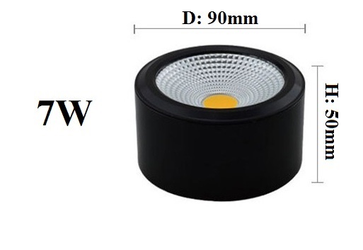 Đèn ốp ống bơ 3 màu công suất 7W, 12W  ốp trần, ốp hiên ban công mái nhà