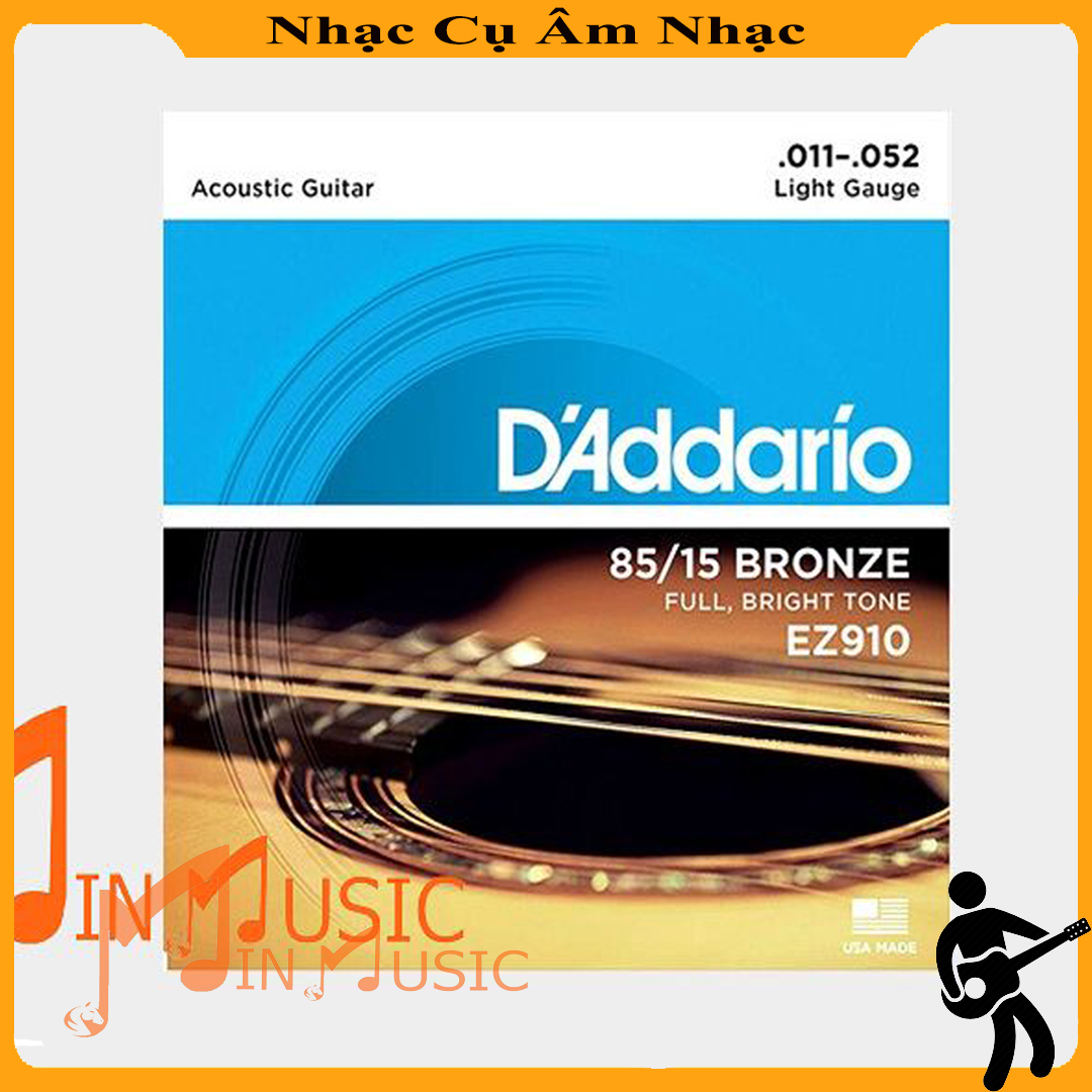 Dây đàn guitar acoustic D'Addario EZ910