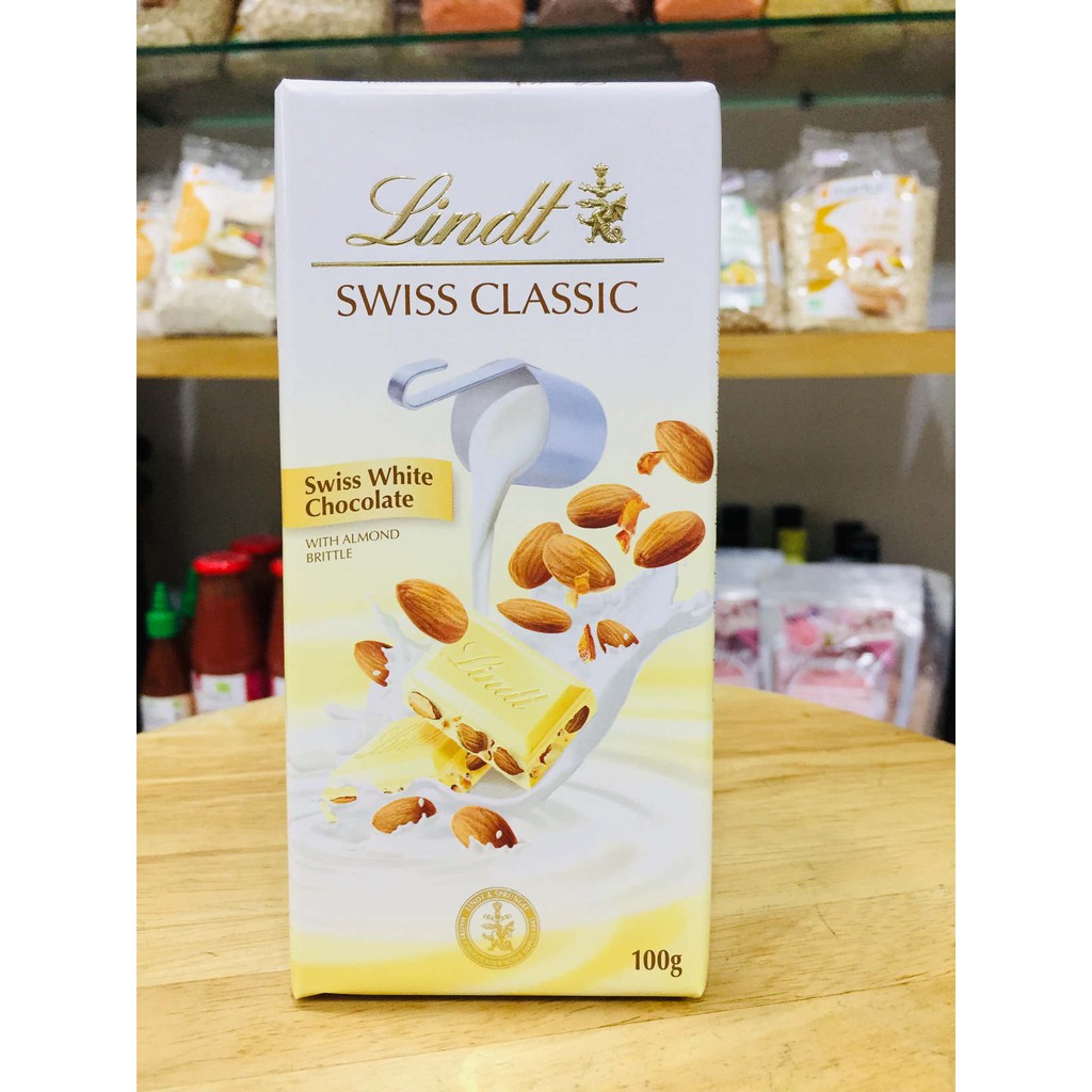 Socola Lindt Trắng Hạnh Nhân 100G