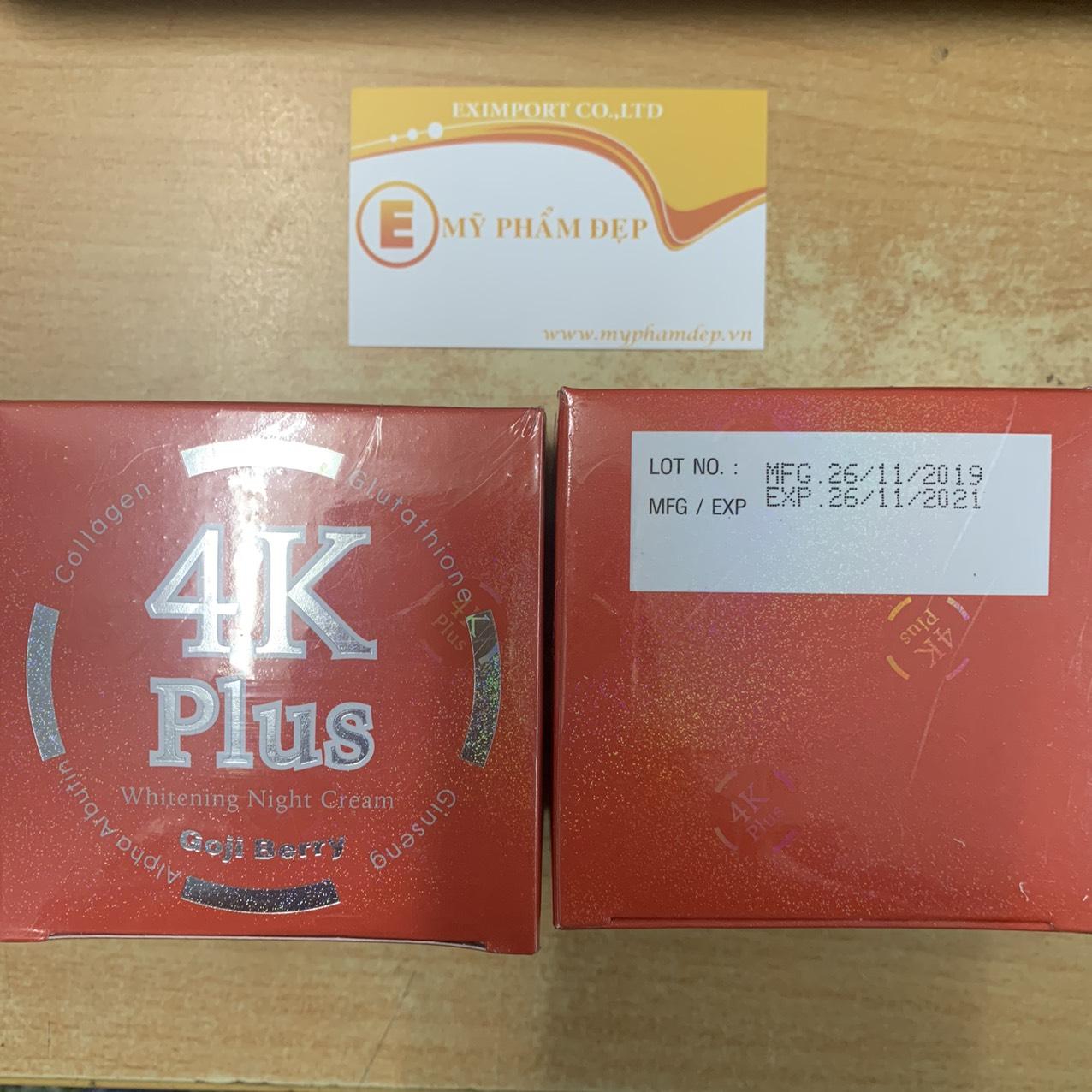 kem mụn 4k plus đỏ thái lan hộp lớn