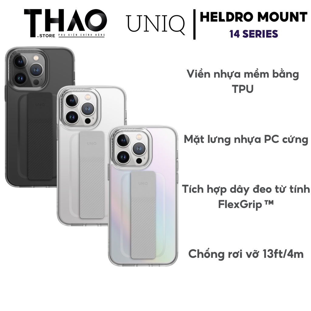 ỐP UNIQ Heldro Mount 14/ 14PLUS/ 14PRO/ 14PROMAX