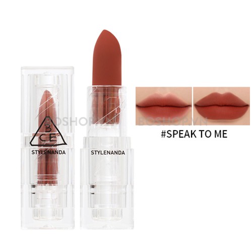 Son thỏi vỏ trong suốt 3CE SOFT MATTE LIPSTICK CLEAR LAYER EDITION