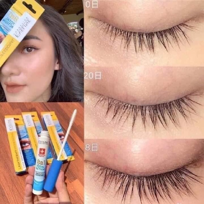 Dưỡng Mày/Dưỡng Mi Eveline 8 in 1 Total Action 10ml