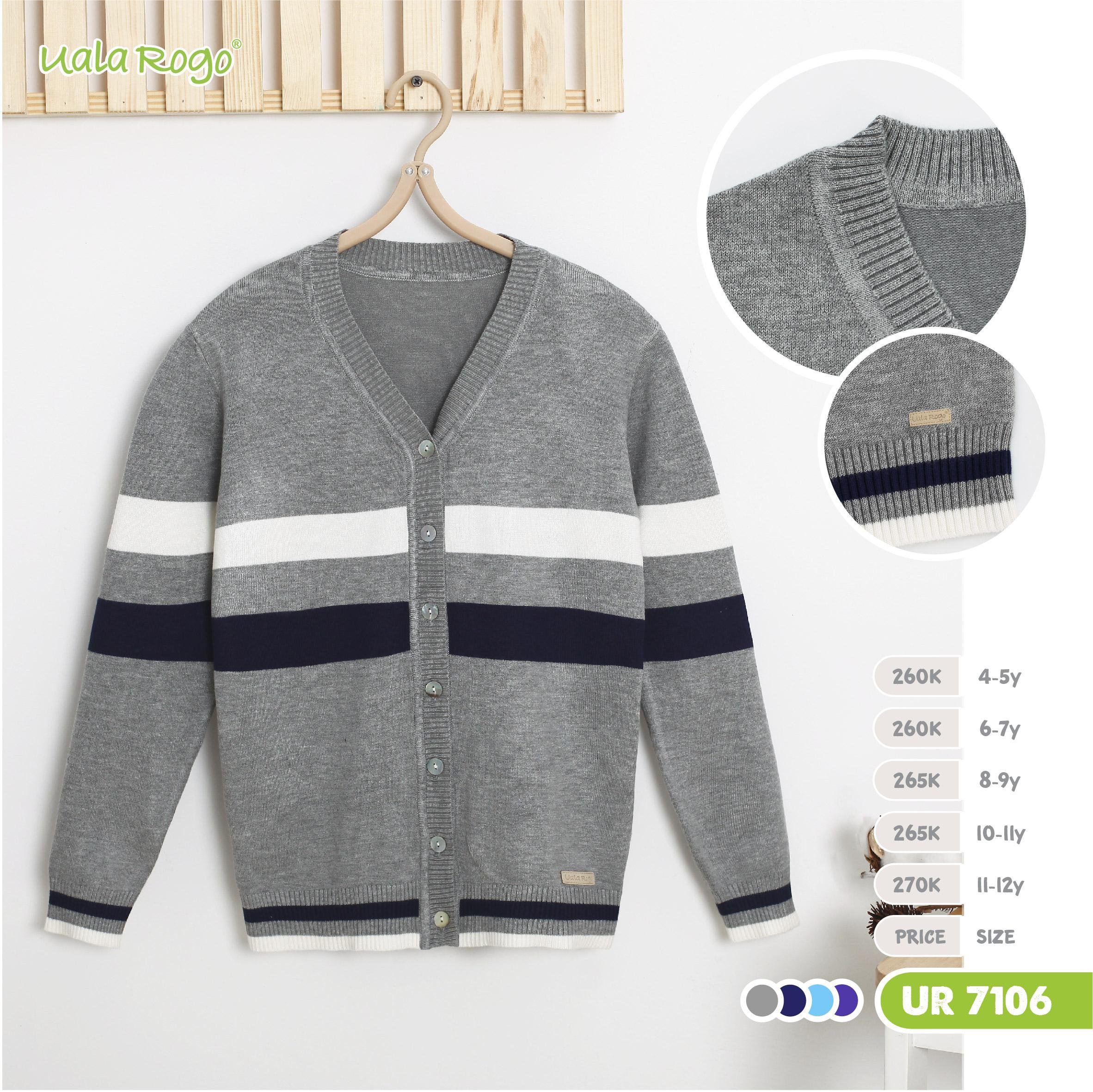 [Rẻ vô đich] Áo len cúc giữa kẻ Uala Rogo