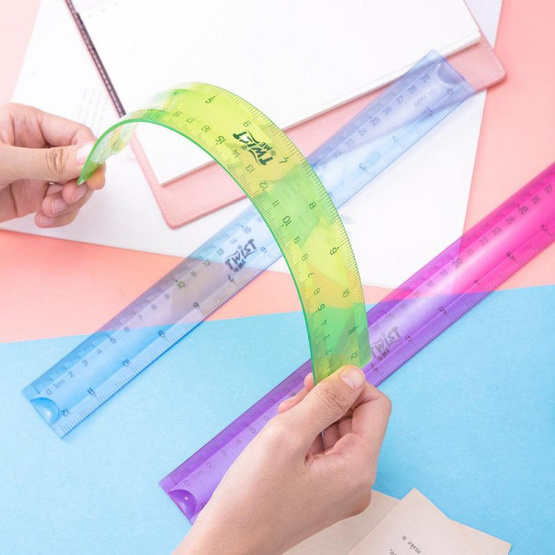 Thước dẻo màu Aihao 20cm loại dày