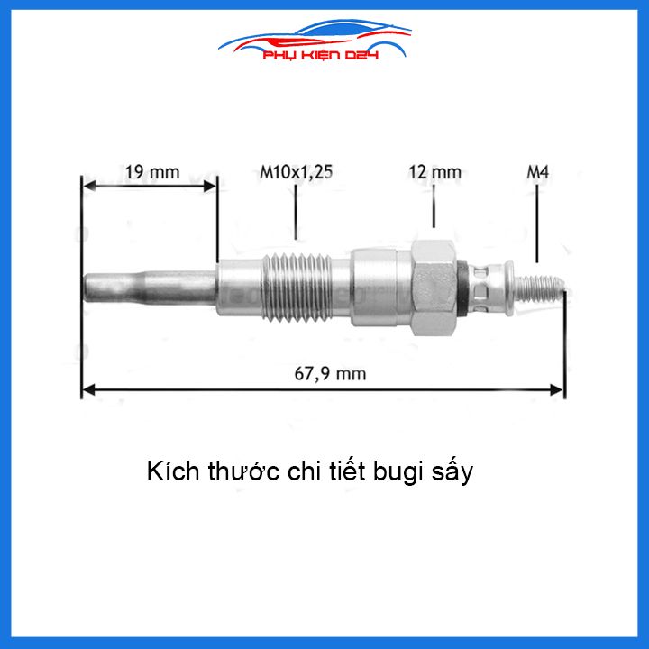 Bugi Sấy 12V PN-06 11065-31W00 SD20 SD22