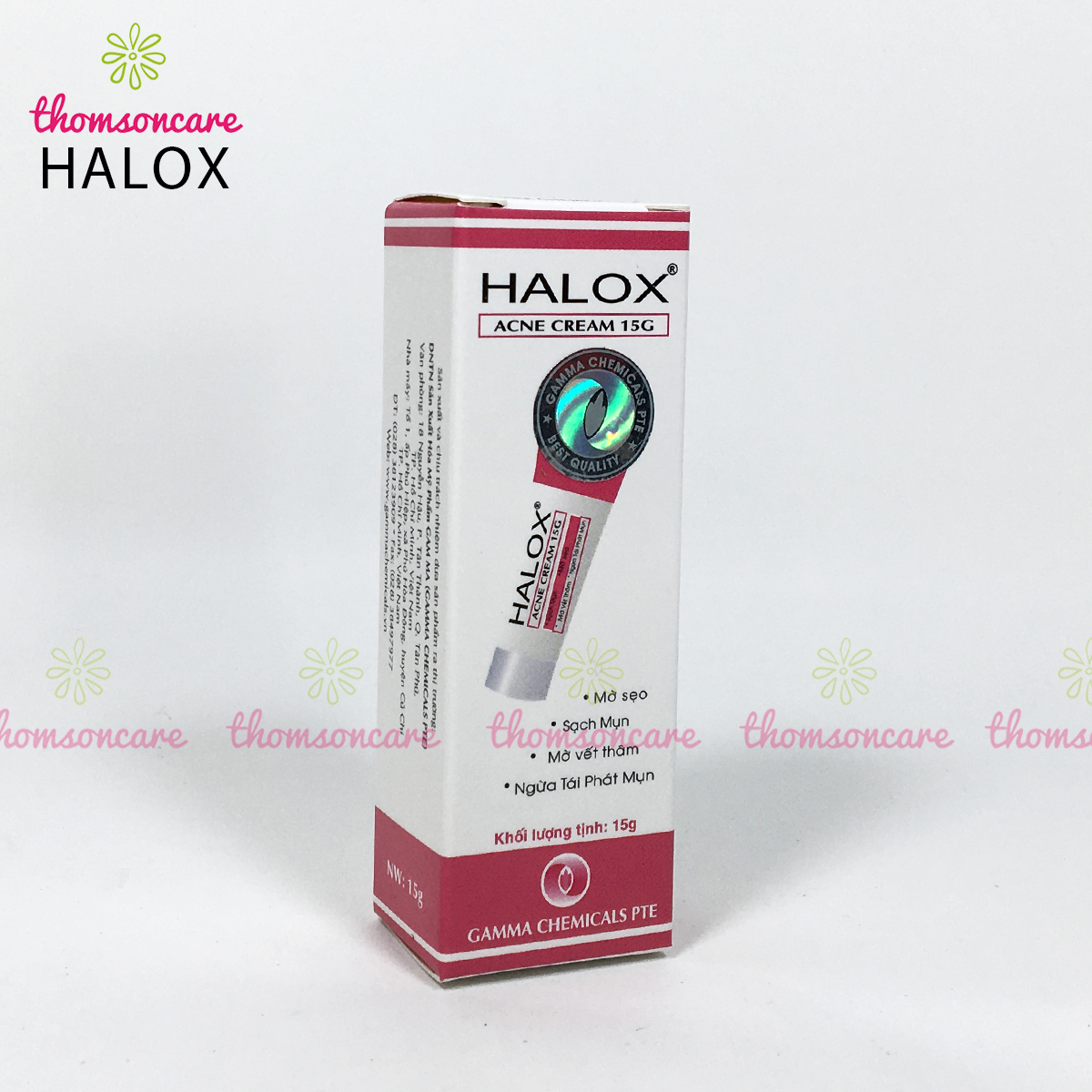 Halox - kem ngừa mụn, hết sẹo - Tuýp 15g