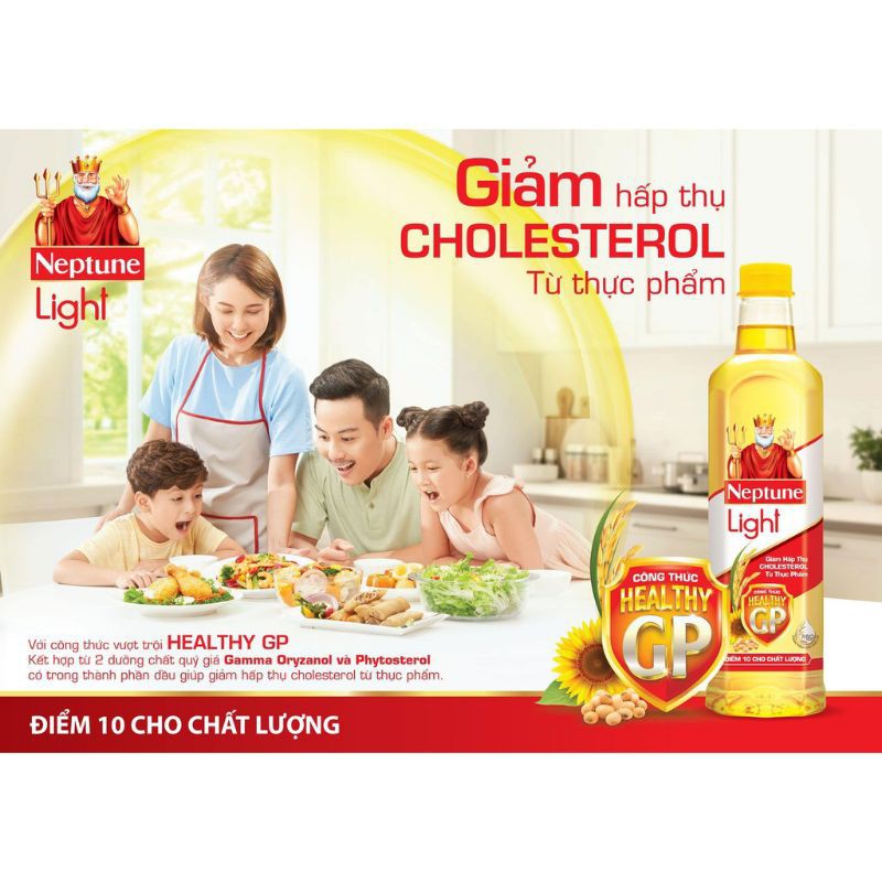 Dầu ăn cao cấp Neptune Light 1 lít