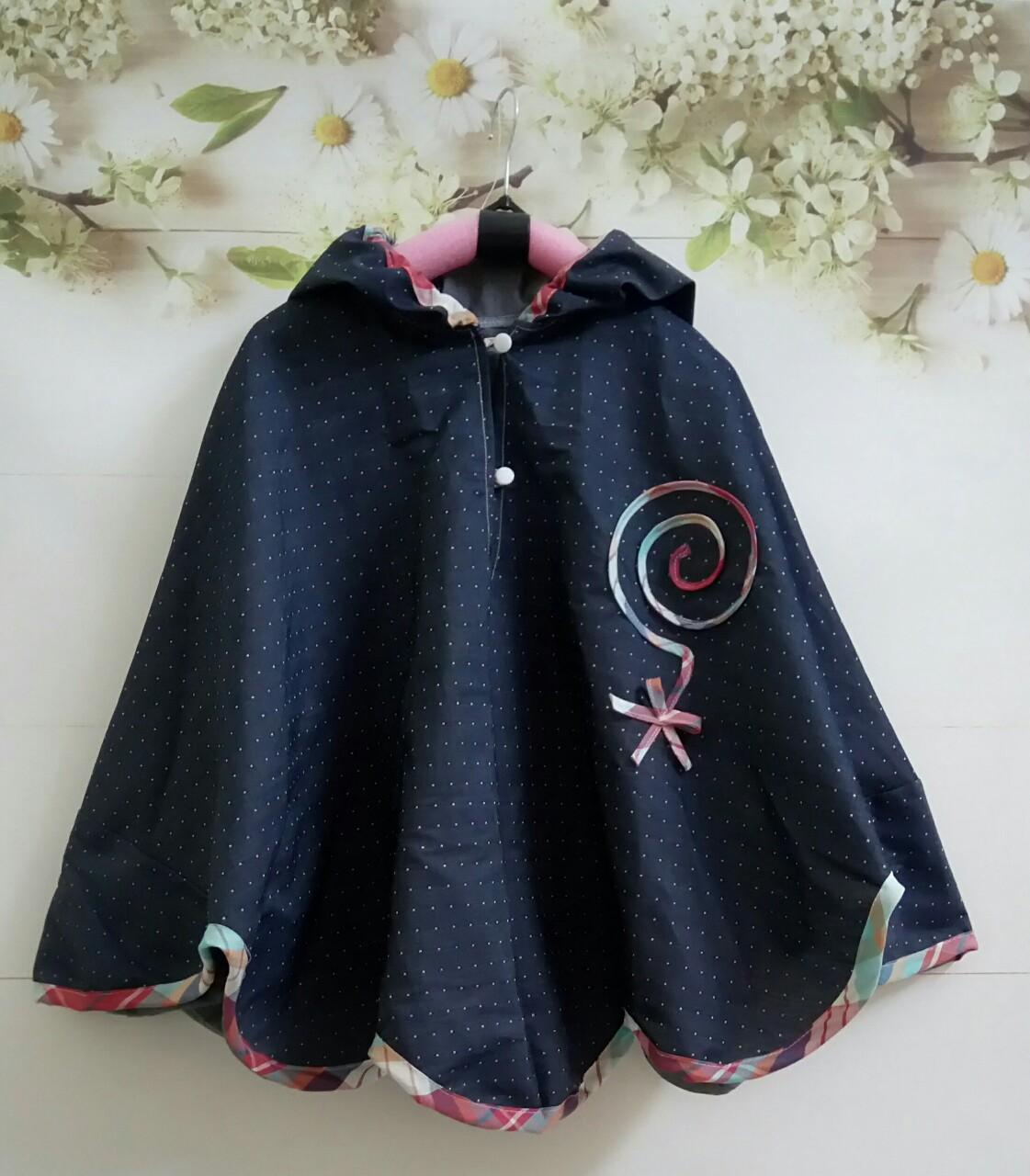 Áo choàng chống nắng cho bé gái chất Liệu bò chấm bi hình kẹo siêu đáng yêu MLB02