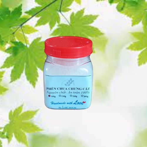 Lọ 100gr Bột phèn chua chưng khô nguyên chất (Phèn phi)