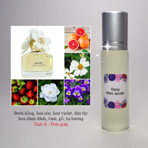Tinh Dầu Nước Hoa nữ Daisy 10ml, ngọt ngào, trẻ trung