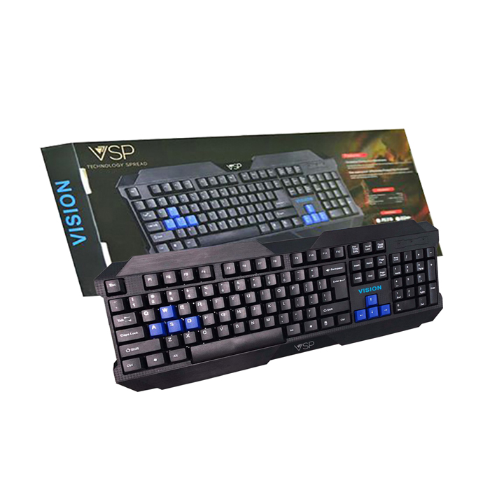 Bàn phím máy tính chuyên game keyboard vision g7 cổng usb bàn phím dành cho game thủ chữ khắc laser