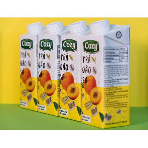 [HCM]Lốc 4 Hộp Trà Cozy 225ml