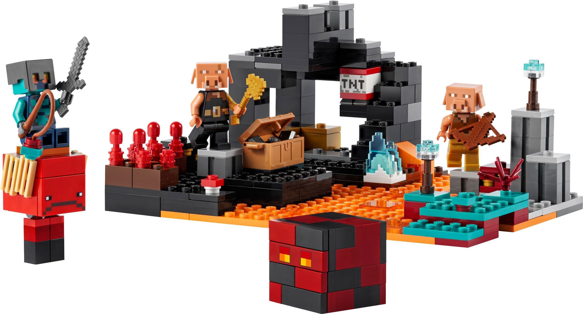 LEGO Minecraft 21185 Tàn tích pháo đài Lợn