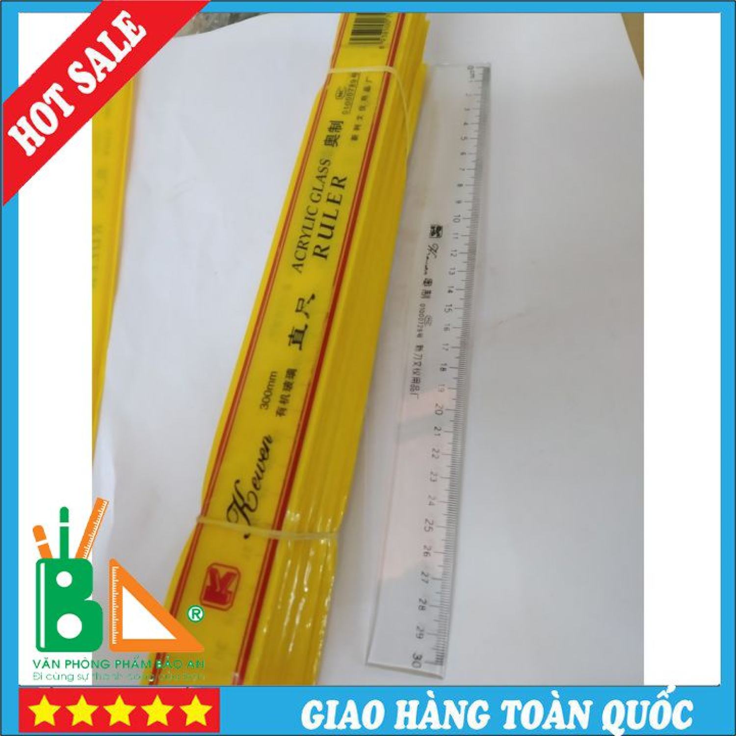 ( Combo 2 ) Thước Nhựa Cứng TQ 30cm ,Sử dụng nhiều trong học tập, thiết kế hình học kỹ thuật