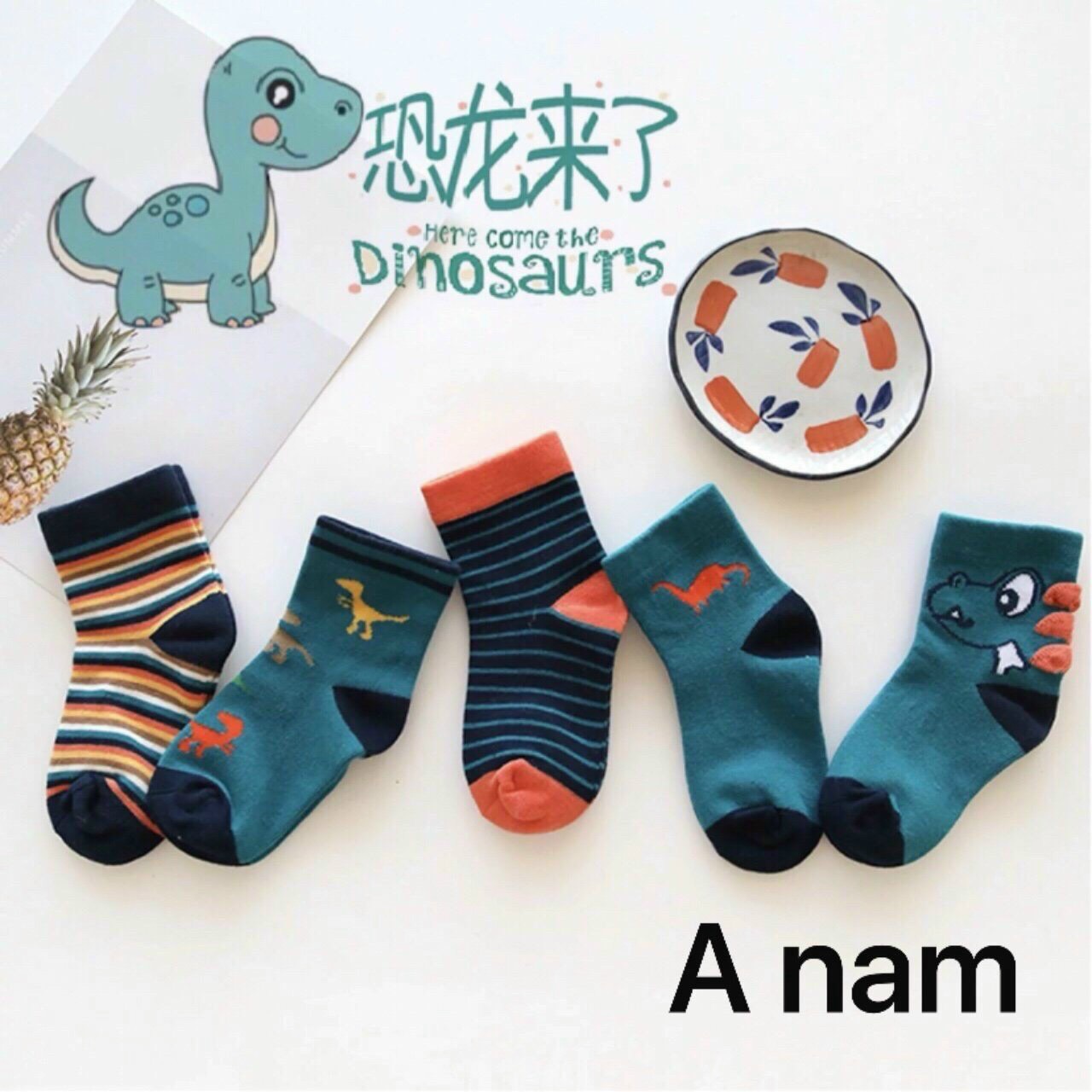 Combo 5 đôi tất siêu xinh cho bé 1-8 tuổi