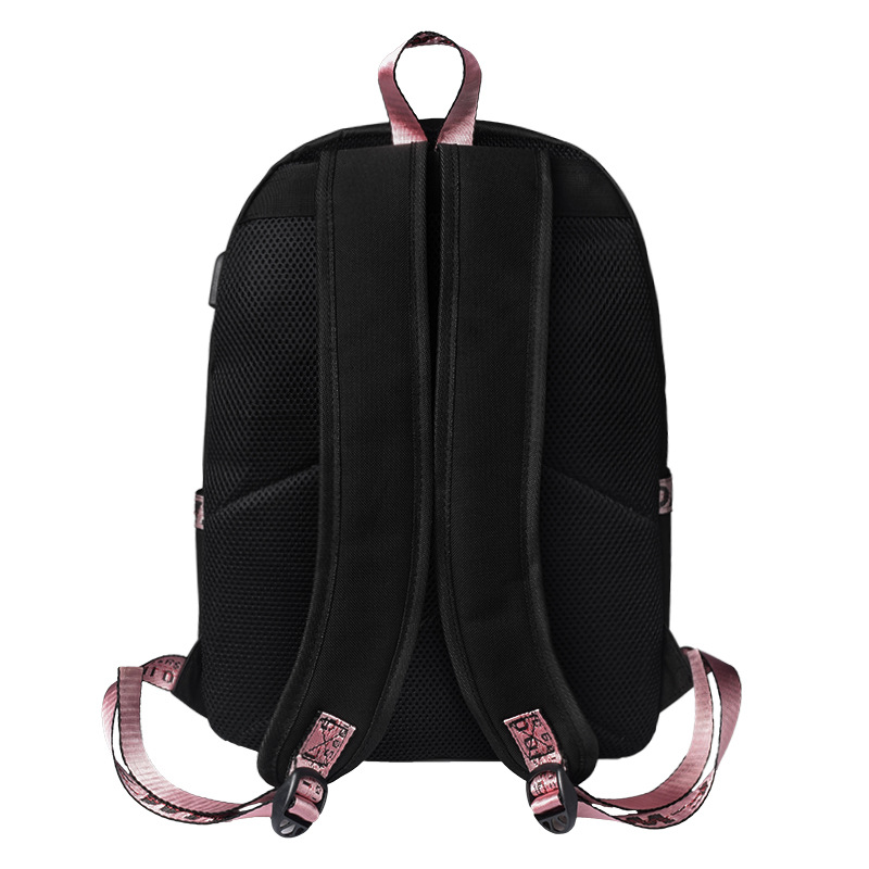 Balo Laptop Blackpink có cổng sạc USB