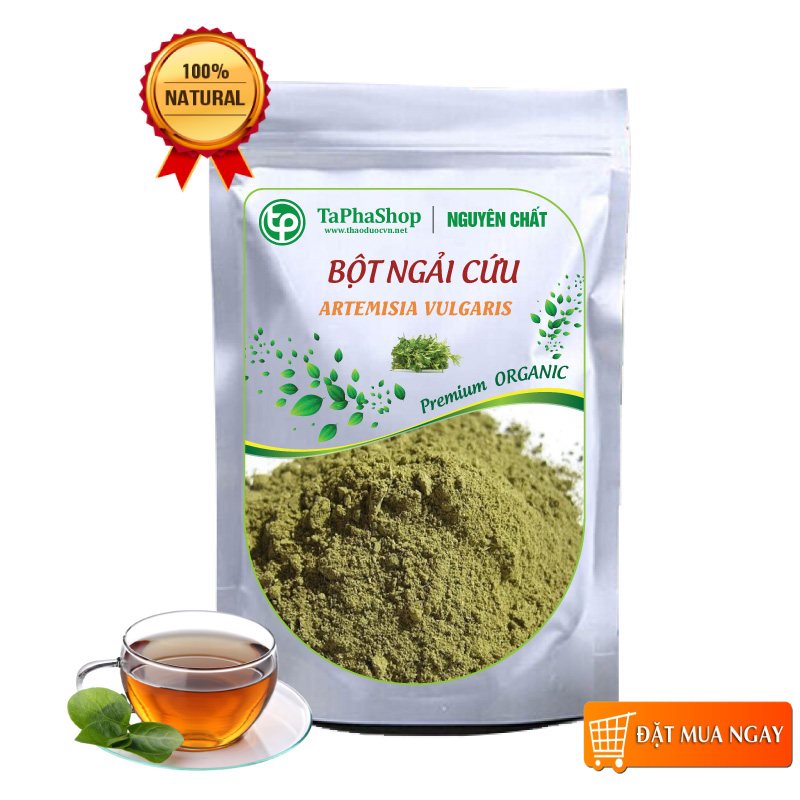Bột ngải cứu nguyên chất 100g - Tấn Phát