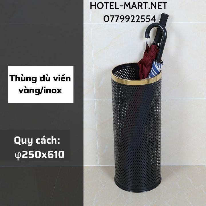 Thùng đựng ô dù, Hộp đựng dù viền Inox
