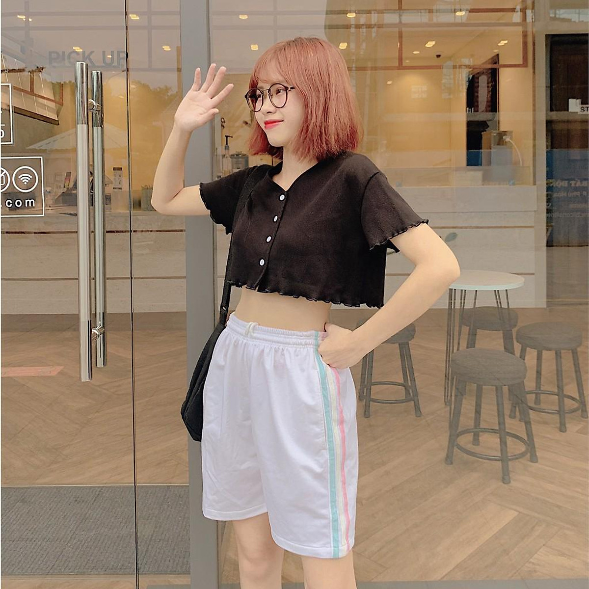 Quần short thun 3 line RIO - Quần short thun nam nữ