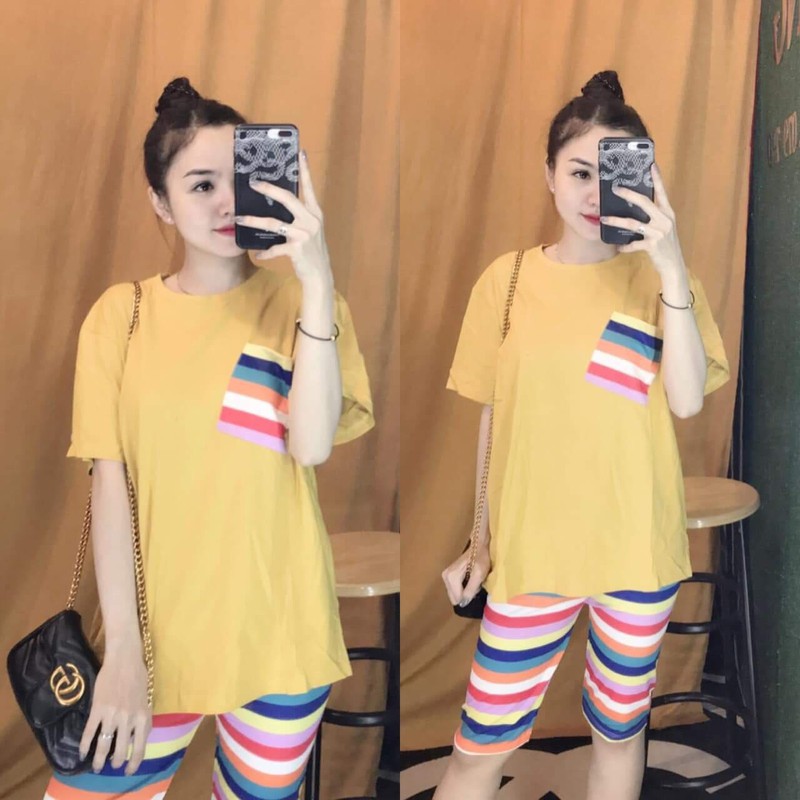 Set bộ cotton cầu vòng - td40