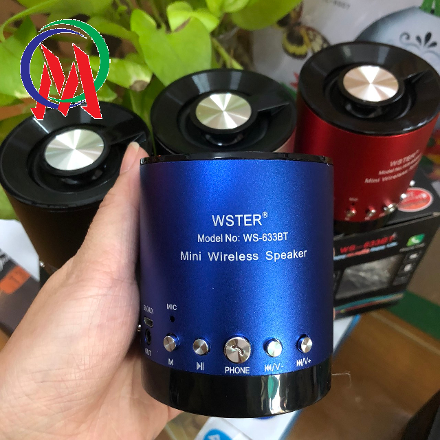 [HCM]Loa Bluetooth  WS-633 hỗ trợ thẻ nhớ USB FM AUX