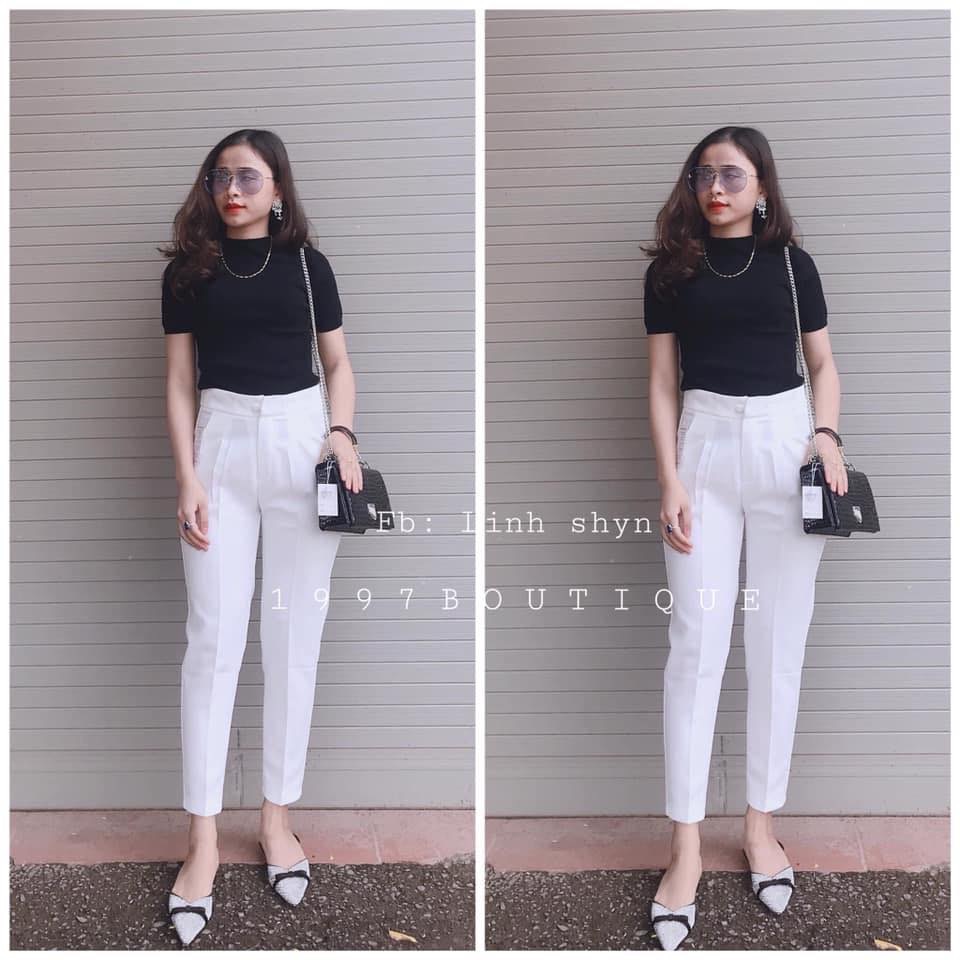 Quần Baggy Cúc Bọc Cao Cấp