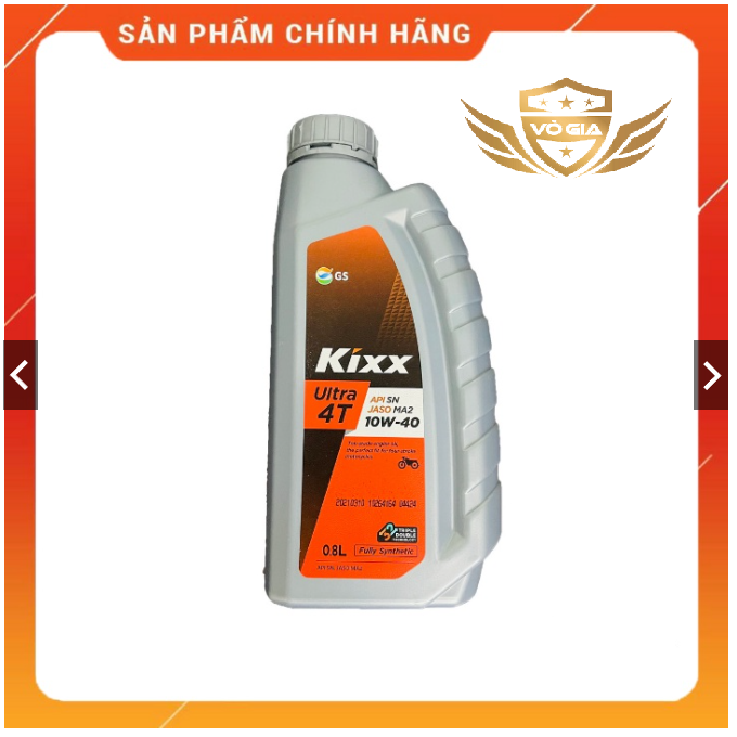 Nhớt kixx ultra 4t 10w40 fully synthetic chai 1l