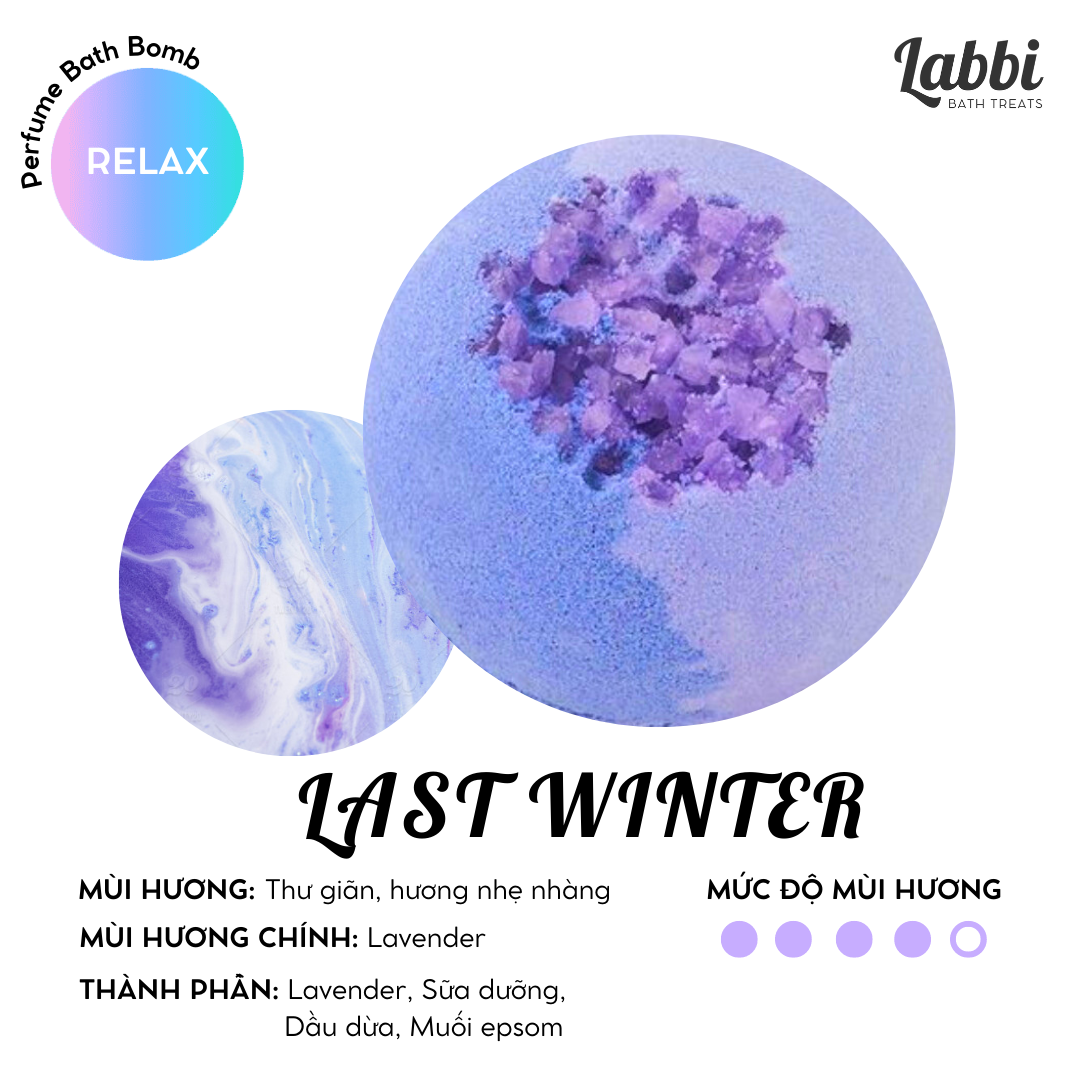 Last winter bath bomb / viên sủi bồn tắm / bom tắm
