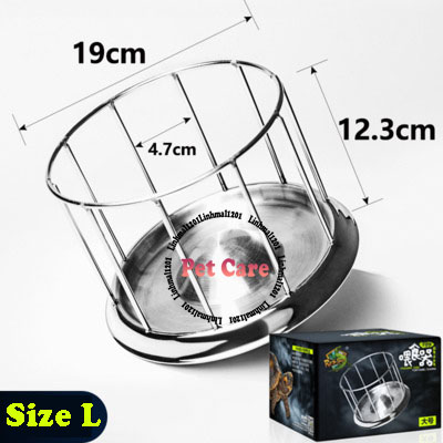 Khay đựng thức ăn cho rùa inox