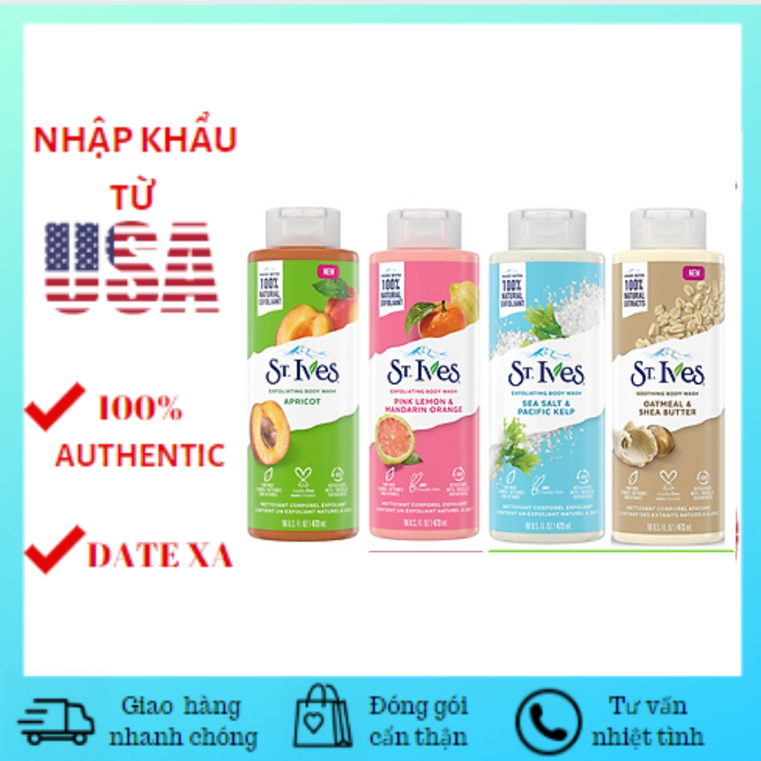 [Đủ Mùi] Sữa Tắm Toàn Thân ST.Ives (650ml)