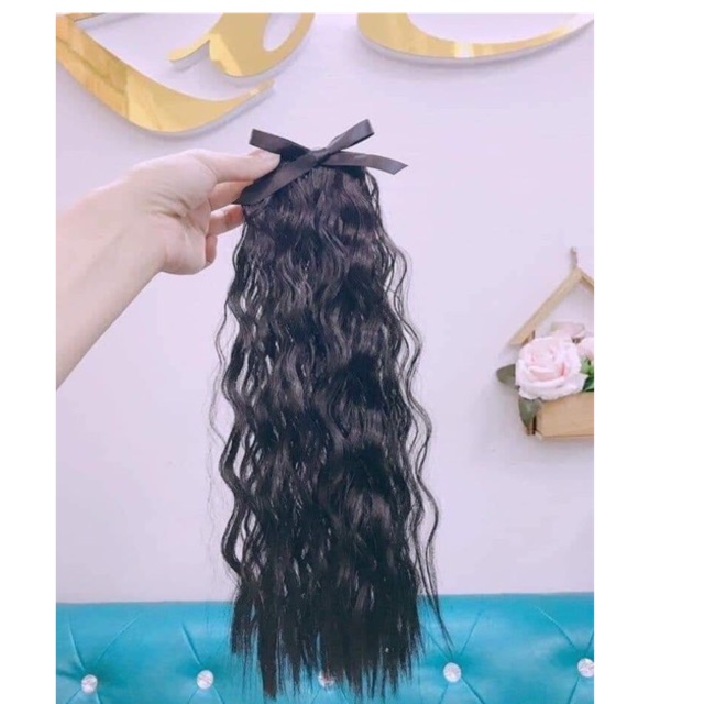 Tóc giả em bé 🥰FREESHIP😍🥰tóc cột xù đính nơ cho bé iu