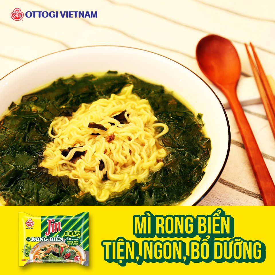 Lốc 5 gói - Mì Rong Biển OTTOGI 120g