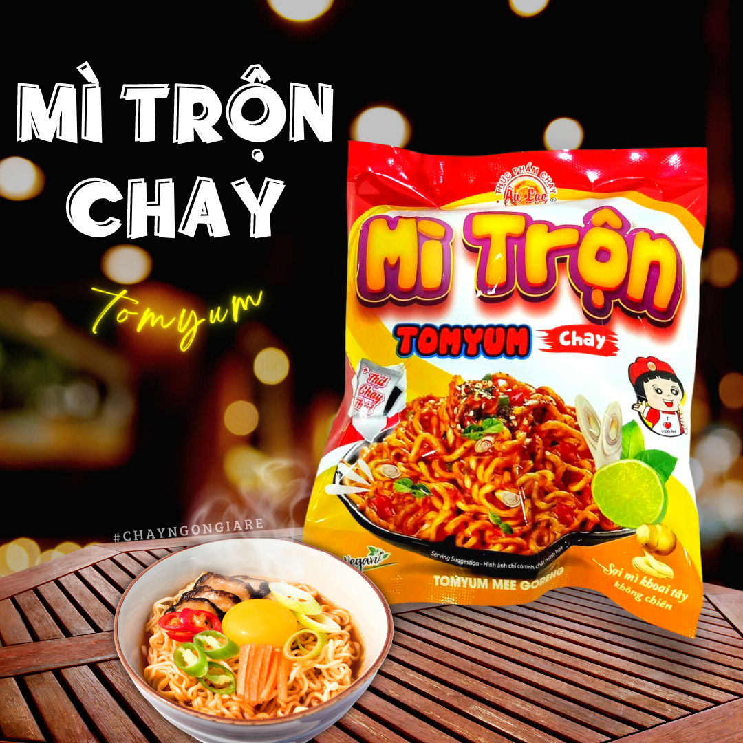 [HCM] Mì Trộn Tomyum chay Âu Lạc 95g