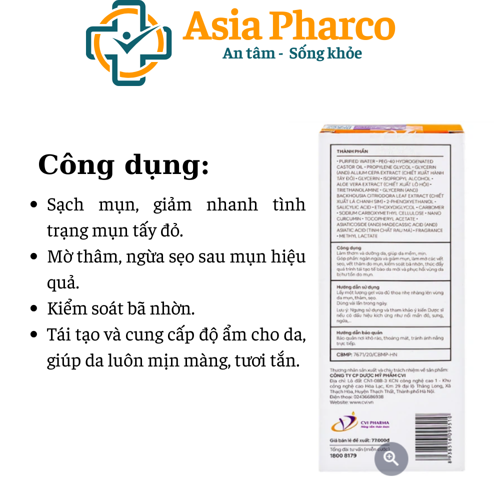 [HCM]Decumar advanced hết mụn viên hết thâm sẹo