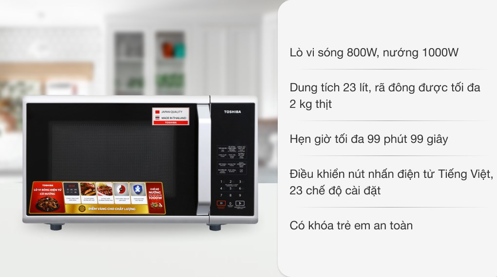 Lò vi sóng có nướng toshiba er-sgs23vn 23 lít