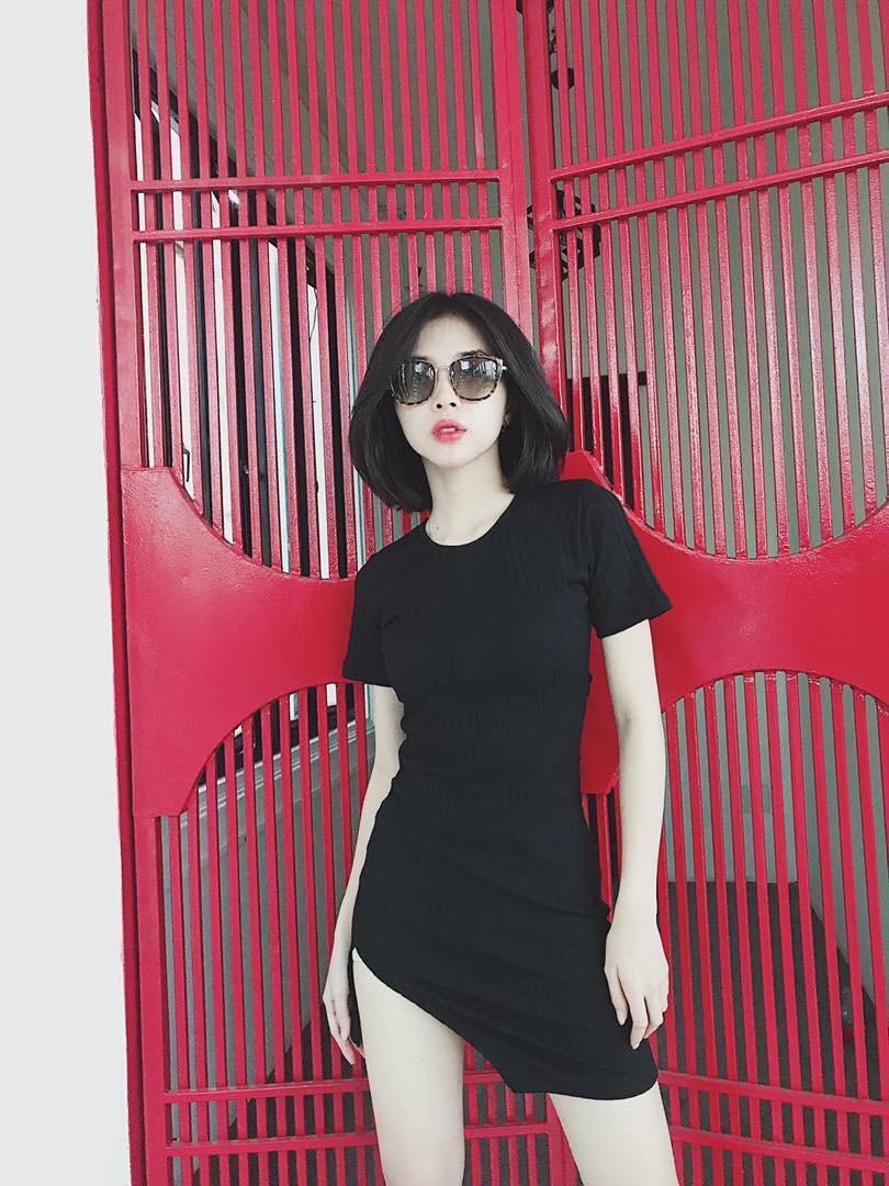 [HCM]Đầm body con xẻ đùi ( kèm ảnh thật )