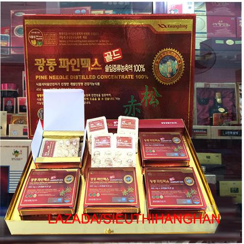 Tinh dầu thông đỏ Nguyên chất Kwangdong Hàn Quốc loại 5 tiêu chuẩn chất lượng cao hộp 120 Viên - TRỢ GIÁ