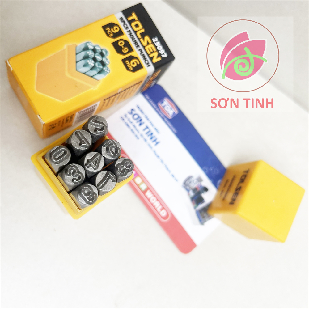 BỘ ĐÓNG SỐ 9 CÂY (1-9)  6mm- TOLSEN 25097