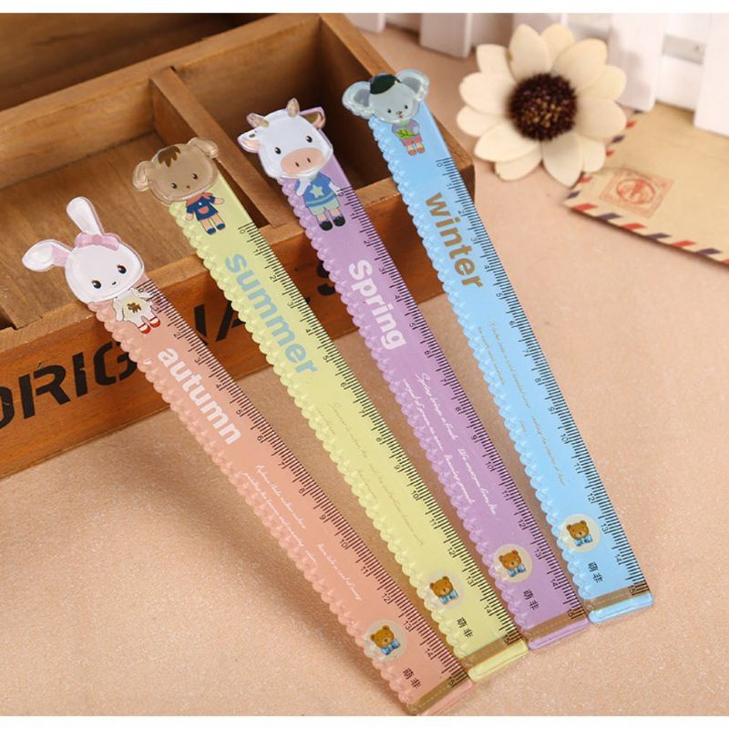 Thước Mica Trong Hình dễ thương 15Cm