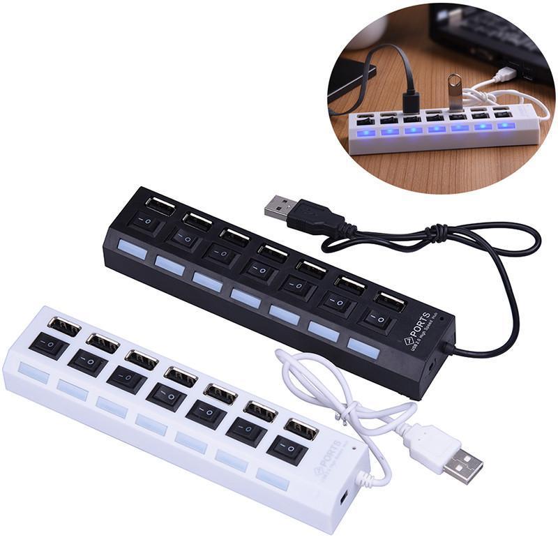 Hub chia 7 cổng usb có công tấc