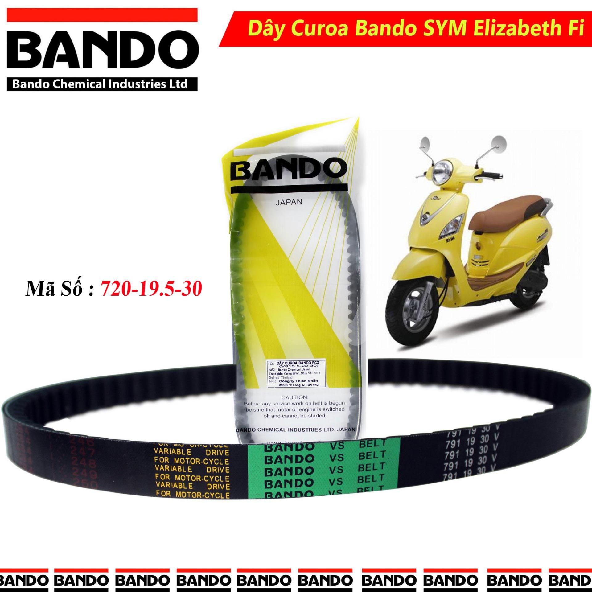 Dây curoa bando cho xe sym atila và atila elizabeth chính hãng độ bền cao