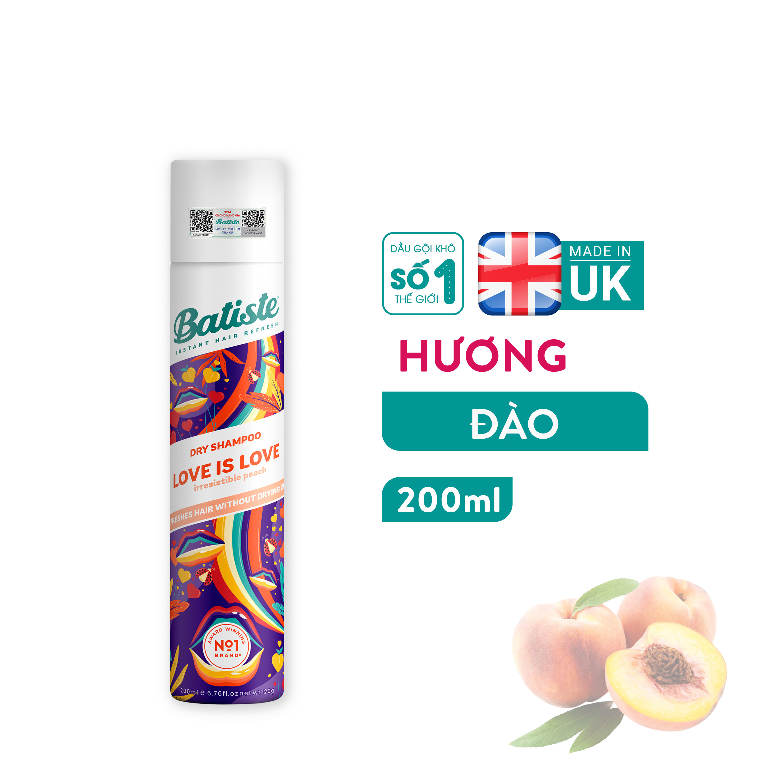 [6-11/12 VOUCHER GIẢM 8%][HCM]Dầu gội khô Batiste Dry Shampoo